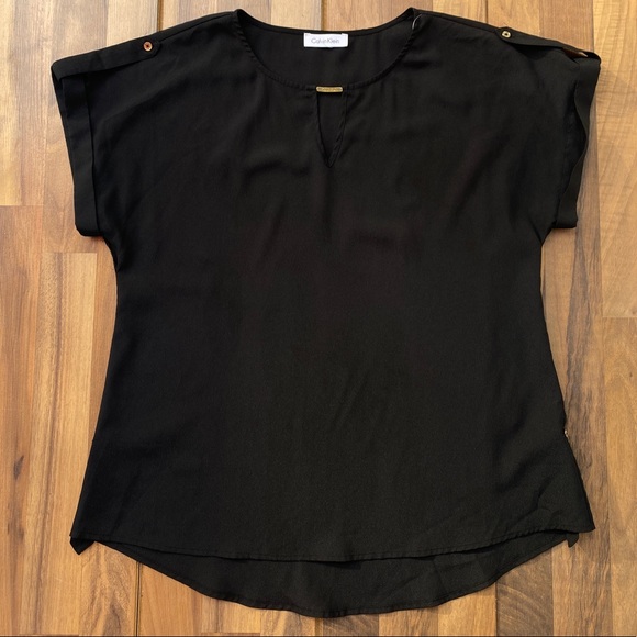 Calvin Klein black blouse - Picture 3 of 6